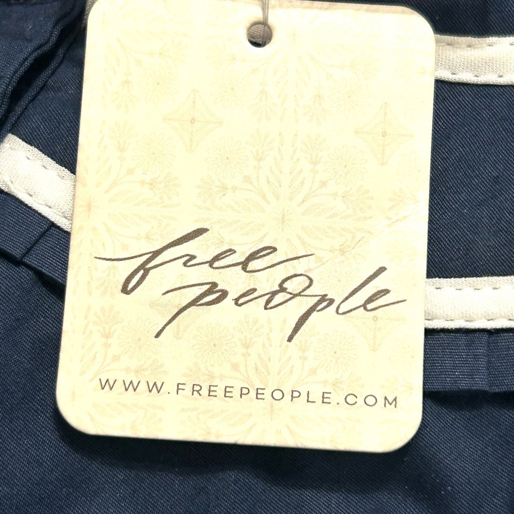 Free People Sail Away With Me Navy Sleeveless Top - Picture 9 of 11
